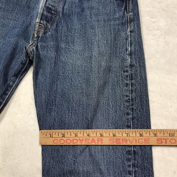 LEVIS 501 Jeans Men 30x29 (30/32 tag) Straight Leg Button Fly Medium Wash - Picture 8 of 13